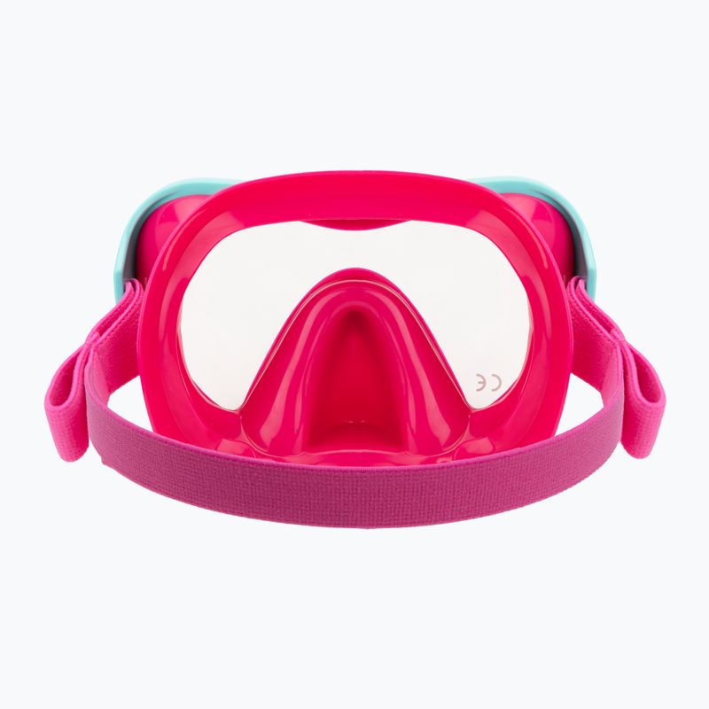 Mares Turtle aqua/pink children's snorkel mask 4