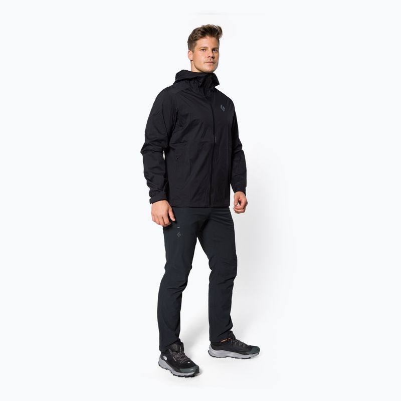 Black Diamond men's Stormline Stretch rain jacket black APCDT0015XSM1 2