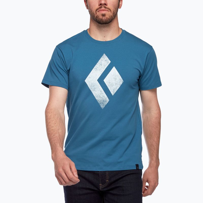 Black Diamond Chalked Up men's climbing t-shirt blue APUO954002LRG1 2