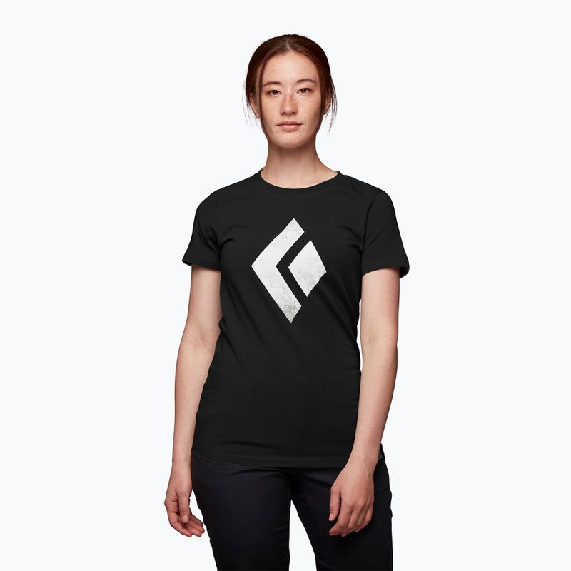 Black Diamond Chalked Up women's climbing T-shirt black AP7300520002