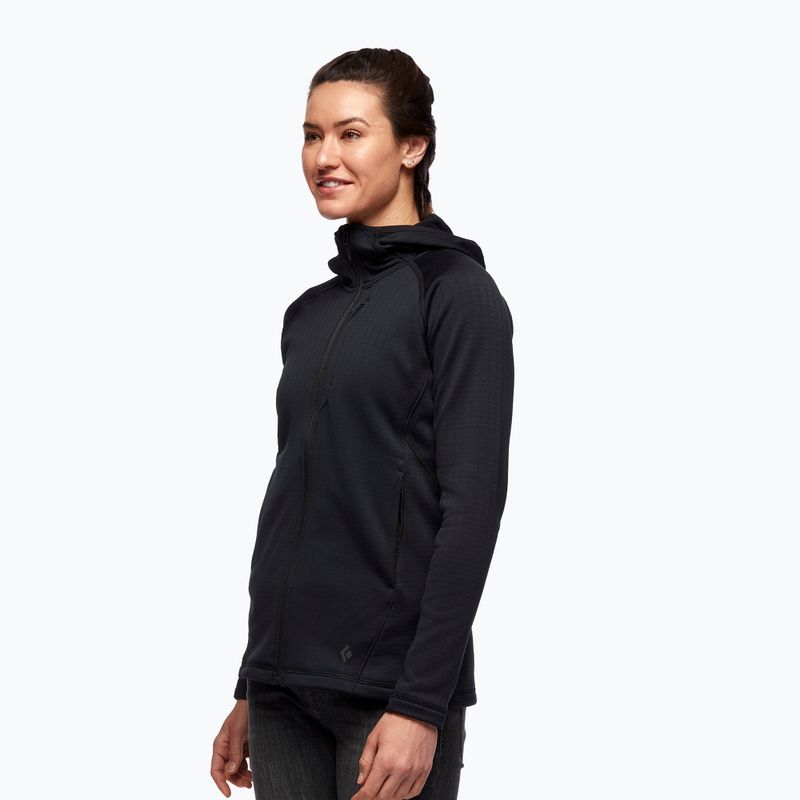 Women's trekking jacket Black Diamond Factor Hoody black AP7440800002 3
