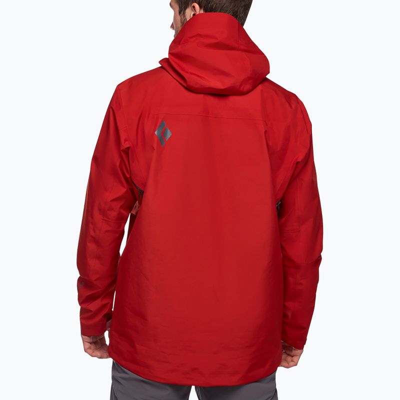 Black Diamond Liquid Point men's hardshell jacket red APK8496019LRG1 3