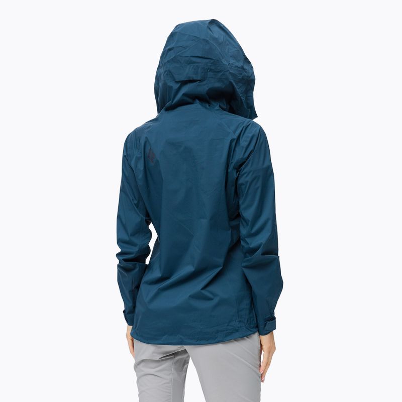 Women's Black Diamond Stormline Stretch membrane rain jacket in navy blue APM6974014XSM1 4