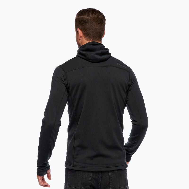 Men's trekking sweatshirt Black Diamond Coefficient Fleece Hoody black AP7440200002LRG1 2