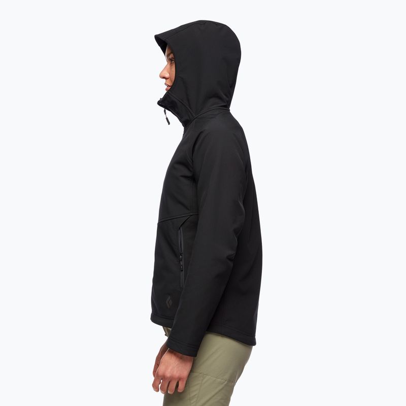 Women's softshell jacket Black Diamond Element black 3