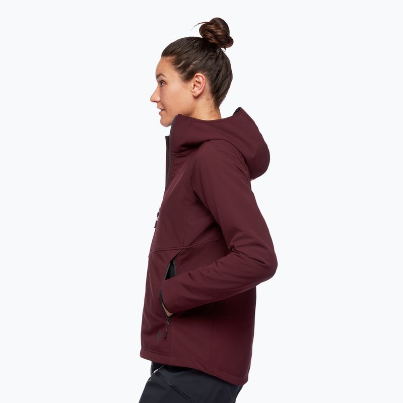 Women's softshell jacket Black Diamond Element bordeaux 3