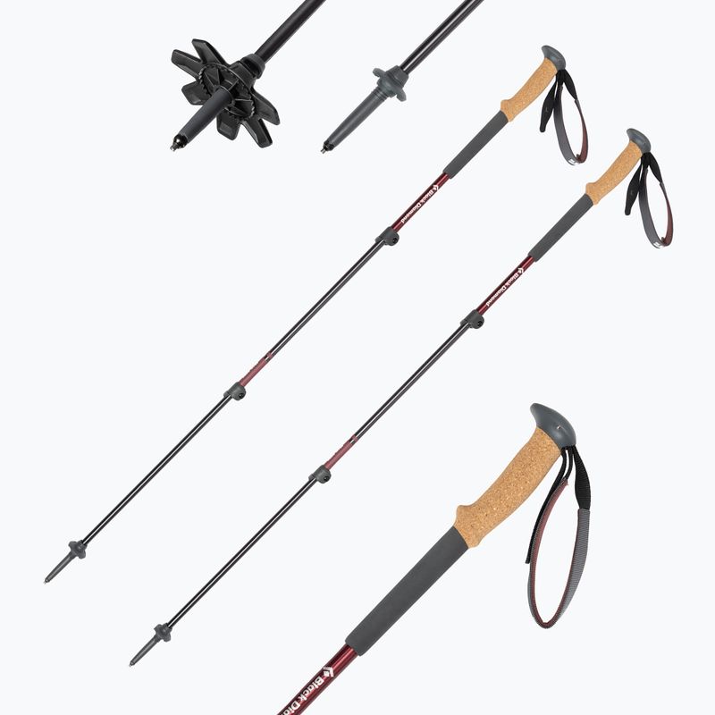 Women's trekking poles Black Diamond Trail Cork Trek red BD1125272009 7