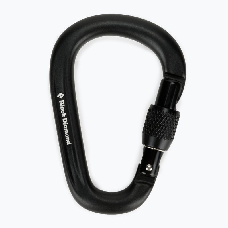 Black Diamond Pearlock Screwgate carabiner black BD3811340002ALL1