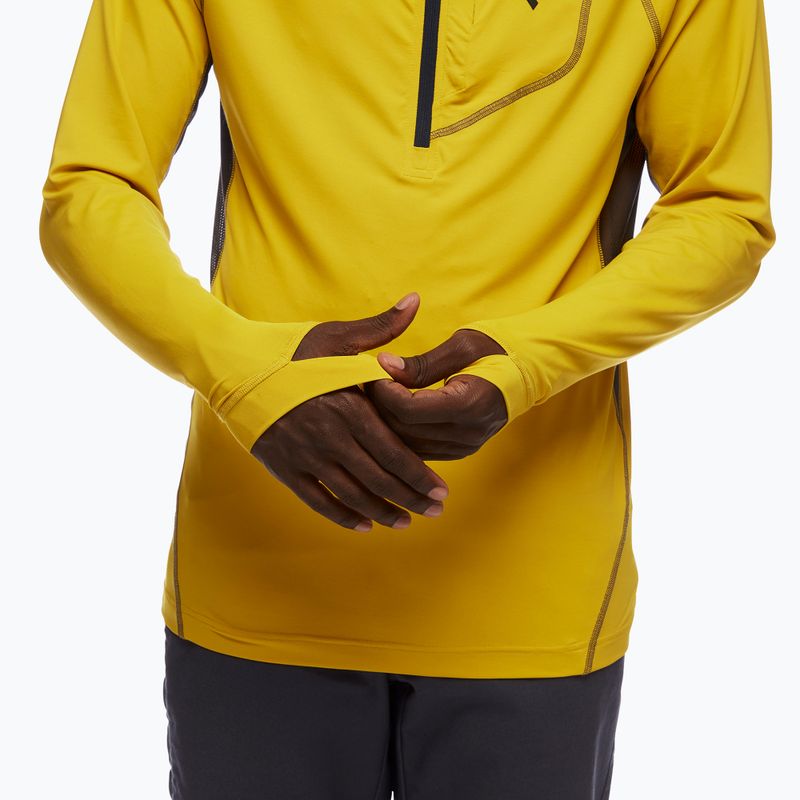 Men's trekking sweatshirt Black Diamond Alpenglow Pro Hoody yellow AP7520827006 4