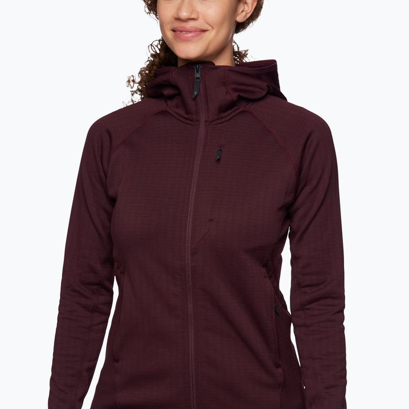 Women's trekking sweatshirt Black Diamond Factor Hoody maroon AP7440806018 4