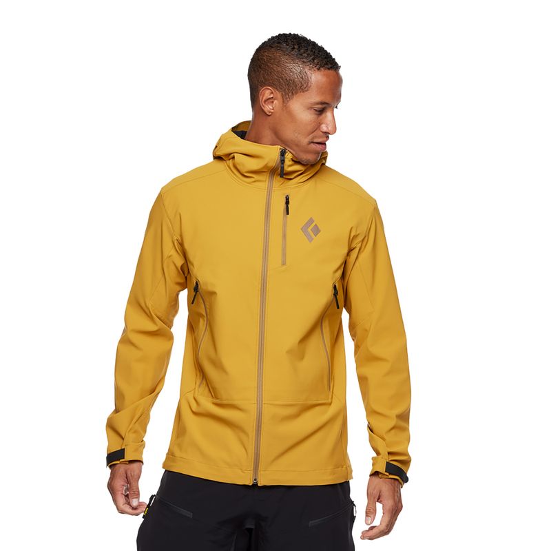 Black Diamond Dawn Patrol men's softshell jacket yellow APP1SD2007LRG1 5