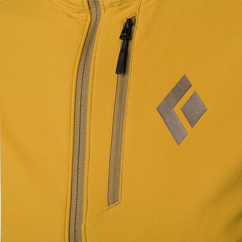 Black Diamond Dawn Patrol men's softshell jacket yellow APP1SD2007LRG1 3