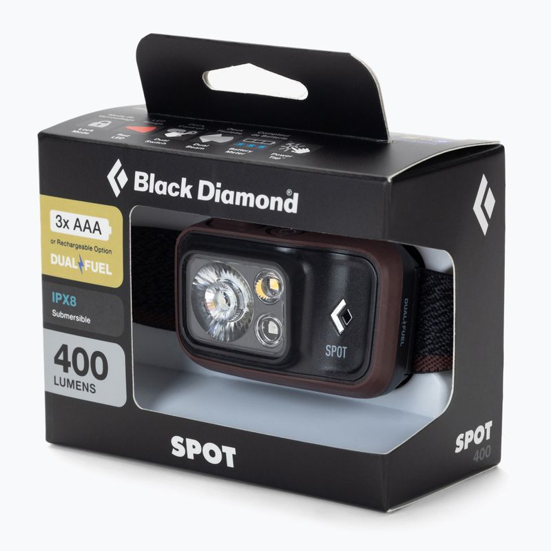 Black Diamond Spot 400 brown head torch BD6206726018ALL1