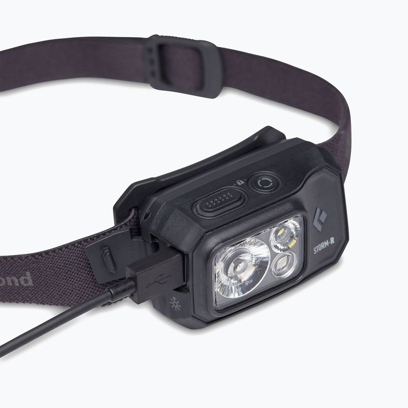 Black Diamond Storm 500-R black head torch 5