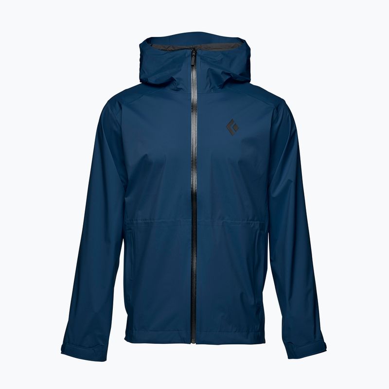 Black Diamond men's Stormline Stretch rain jacket navy blue APCDT04013SML1 5