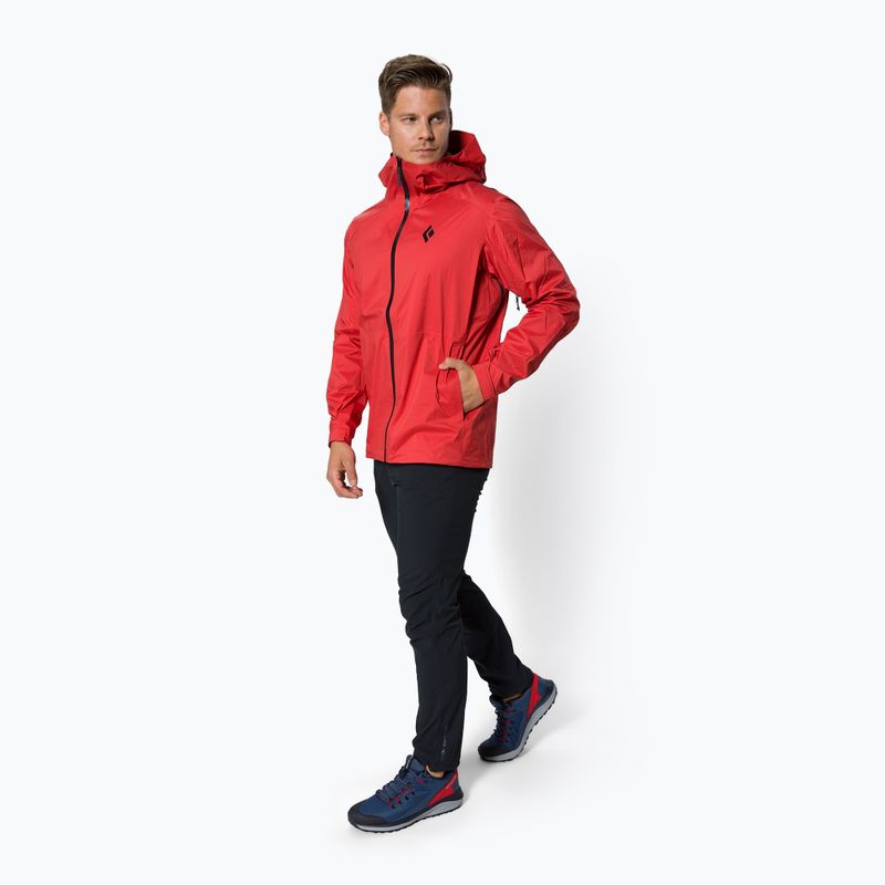 Black Diamond men's Stormline Stretch rain jacket red APCDT06040SML1 2