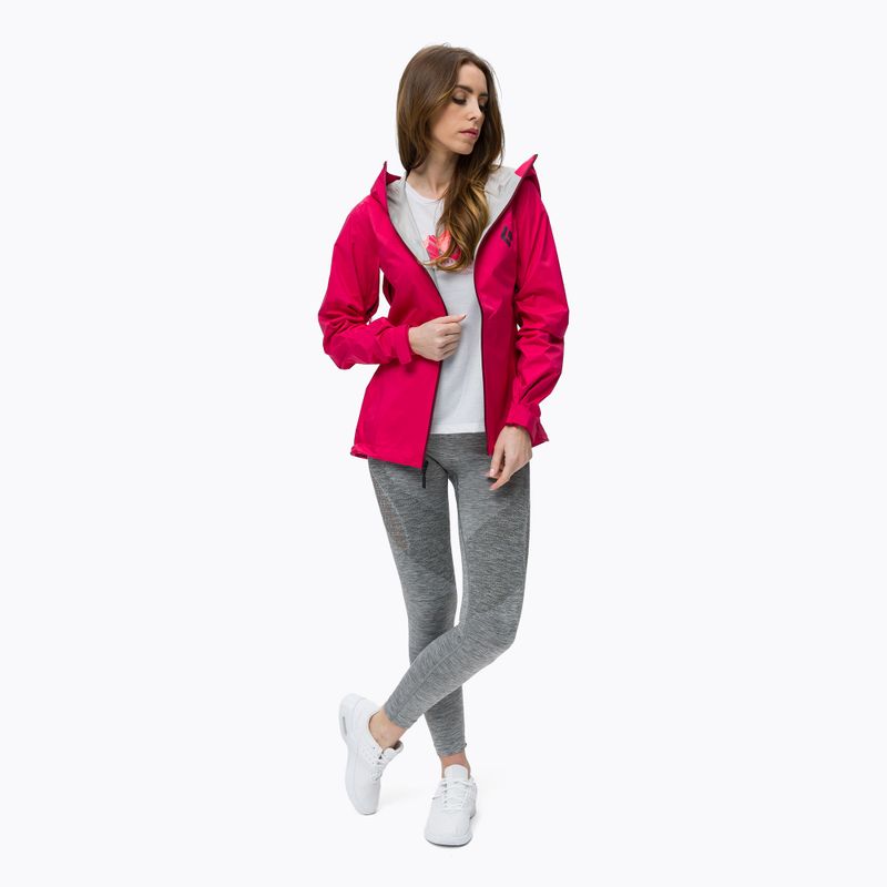 Black Diamond women's Stormline Stretch rain jacket red APM6976034XSM1 2