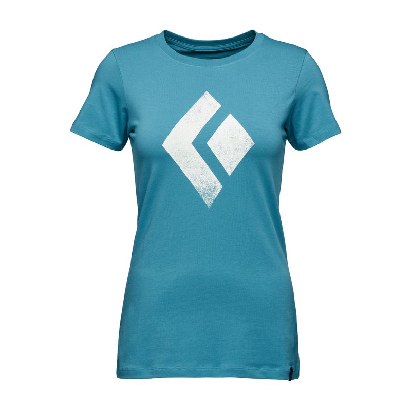 Women's climbing T-shirt Black Diamond Chalked Up blue AP7300524055LRG1 4