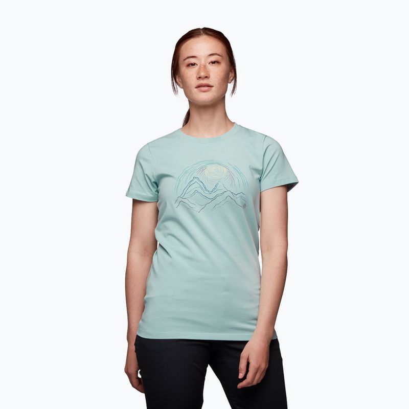 Women's trekking t-shirt Black Diamond Summit Scribble blue AP7301224012XSM1