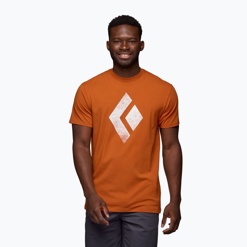 Black Diamond Chalked Up men's climbing t-shirt orange APUO956041LRG1