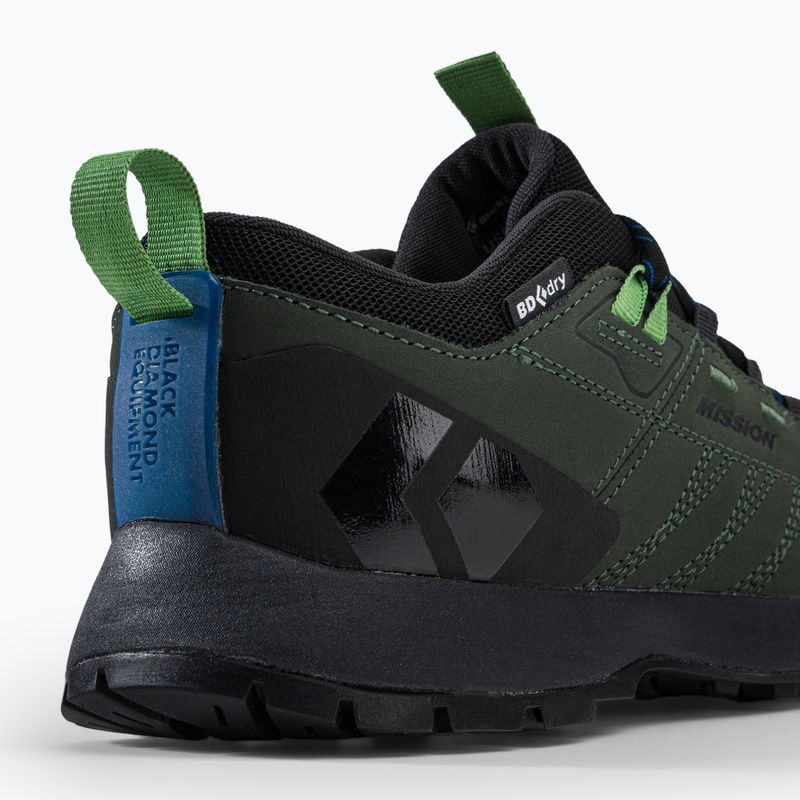 Black Diamond Mission LT green men's approach shoes BD58003291580801 8