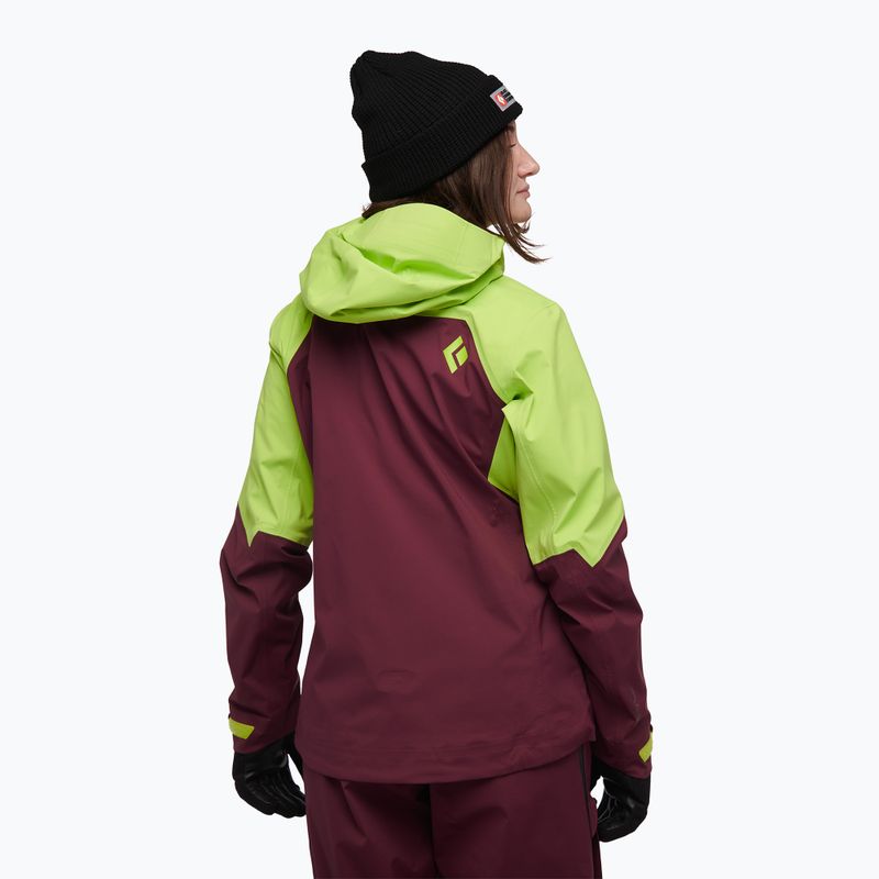 Women's skit jacket Black Diamond Recon Lt green-maroon AP7450219388LRG1 2