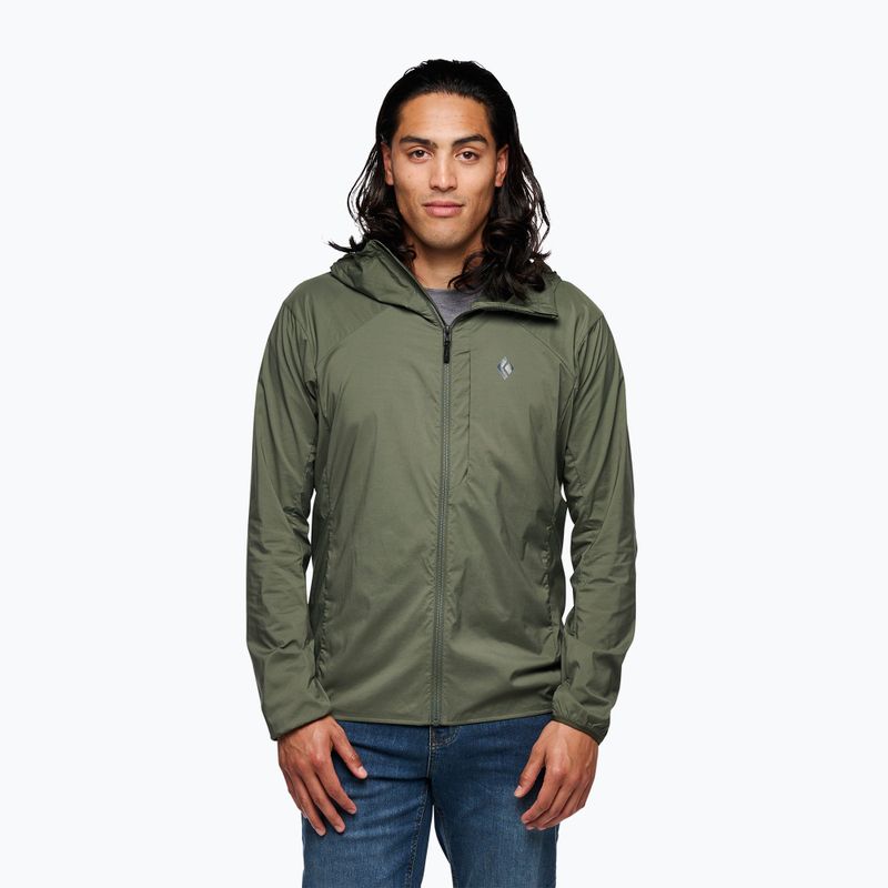 Men's softshell jacket Black Diamond Alpine Start Hoody green AP7450233010