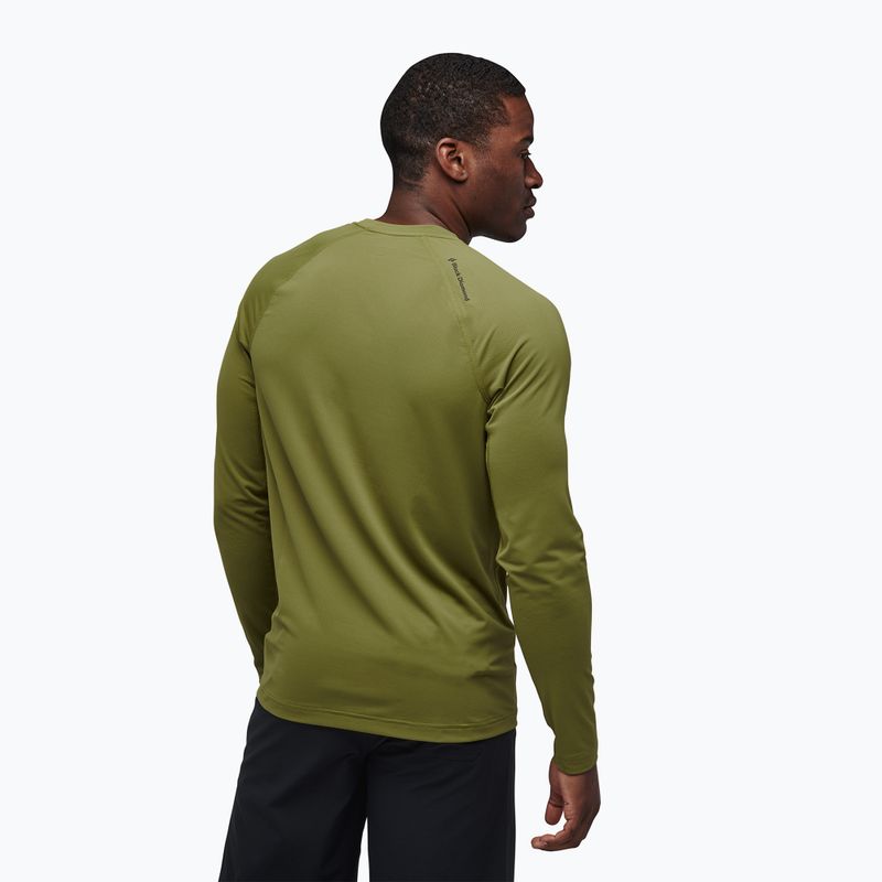 Men's trekking sweatshirt Black Diamond Alpenglow Crew Camp Green AP7520923039 2