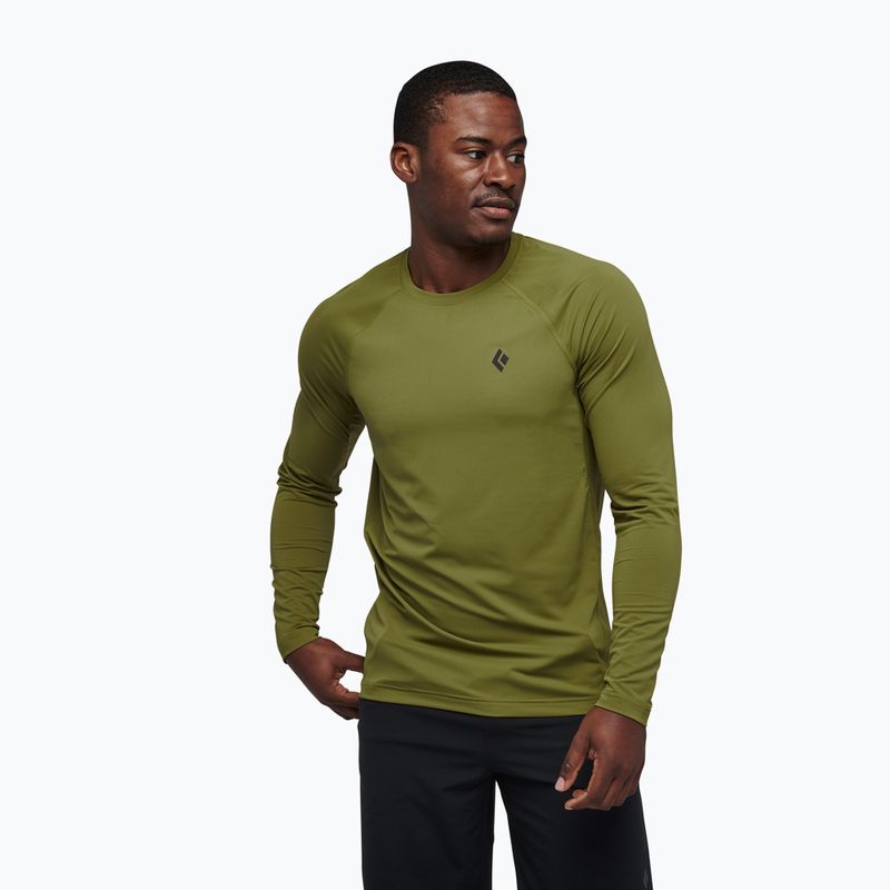 Men's trekking sweatshirt Black Diamond Alpenglow Crew Camp Green AP7520923039 6