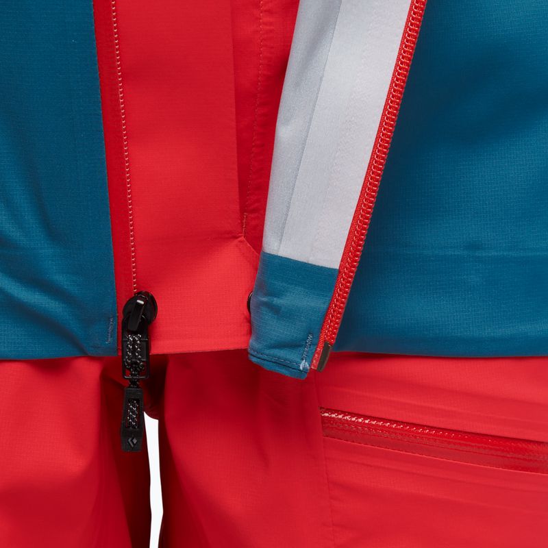 Women's ski jacket Black Diamond Recon Lt coral red/creek blue 7