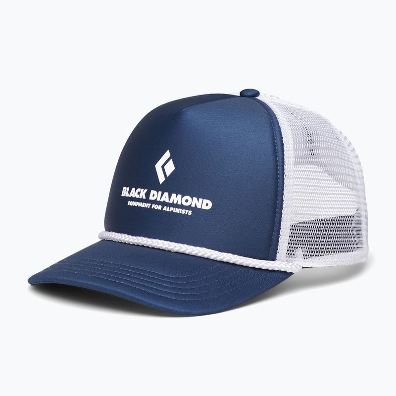 Black Diamond Flat Bill Trucker cap indigo/black/bd wordmark