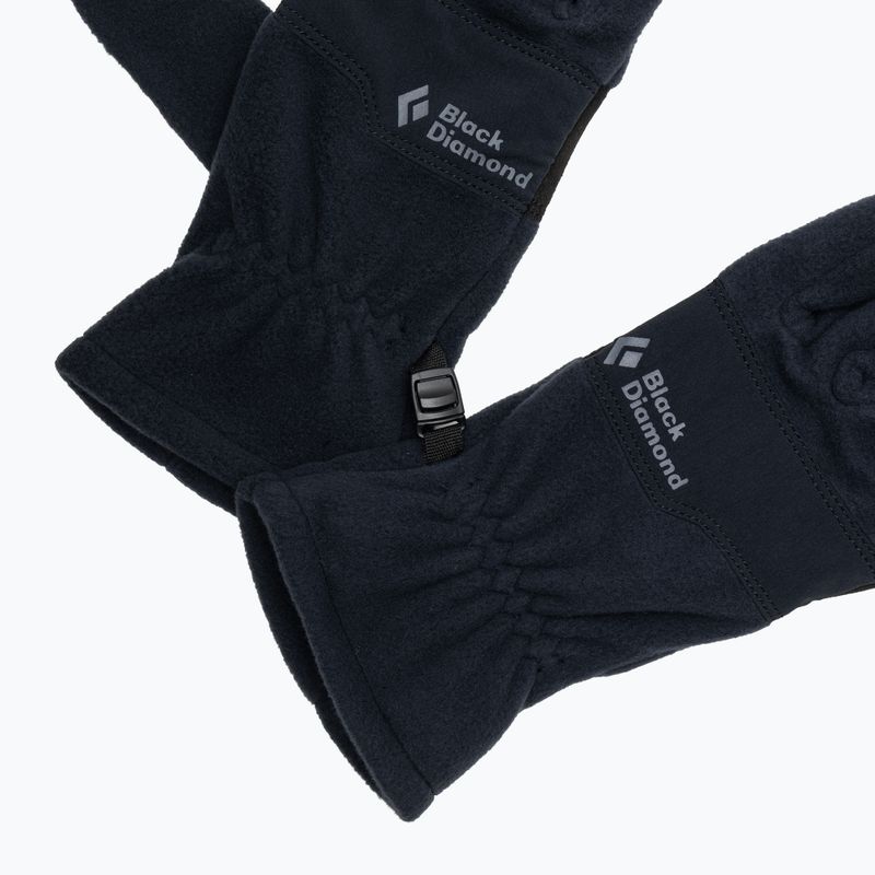 Black Diamond Everyday Fleece trekking gloves black 4