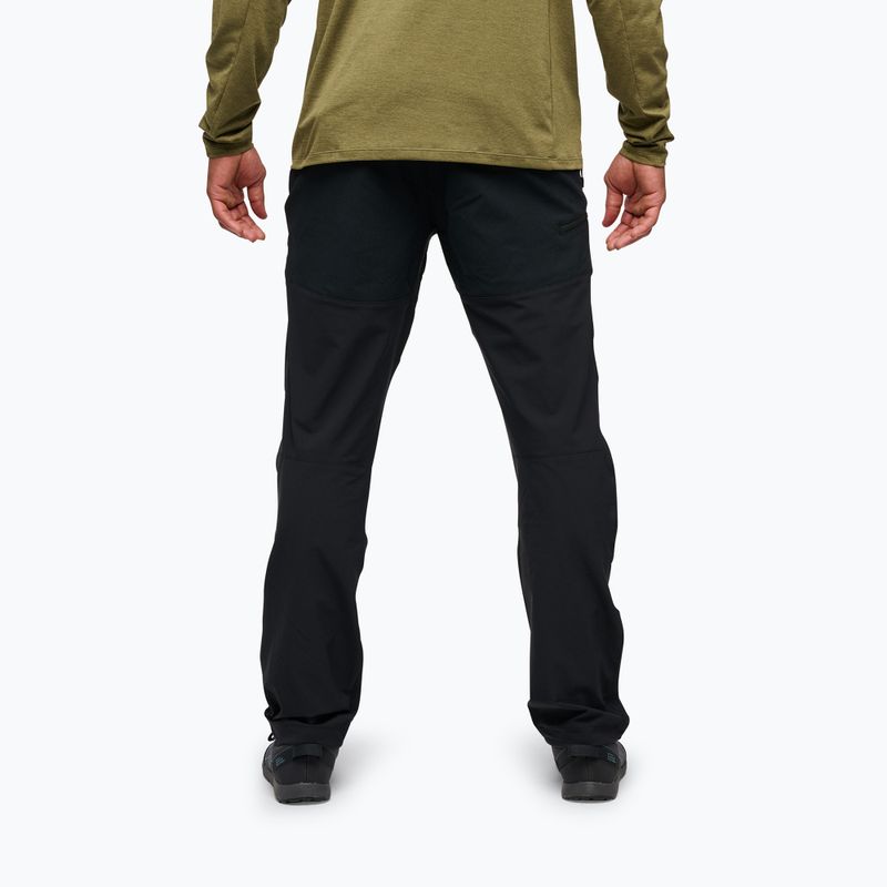 Men's trekking trousers Black Diamond Alpine Hybrid black/black 2