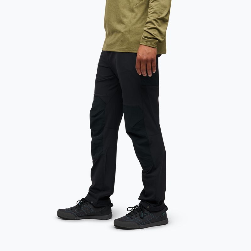 Men's trekking trousers Black Diamond Alpine Hybrid black/black 3