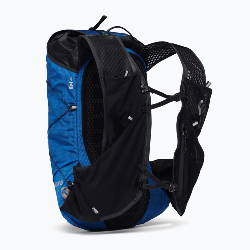 Black Diamond Distance 15 l ultra blue climbing backpack 2