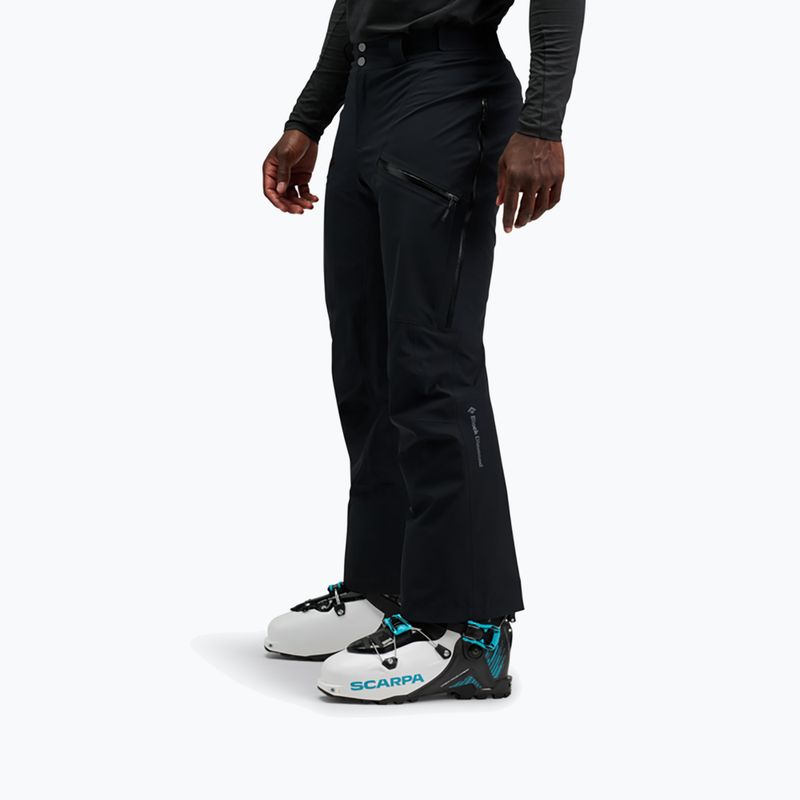 Men's ski trousers Black Diamond Recon Insulated black 3