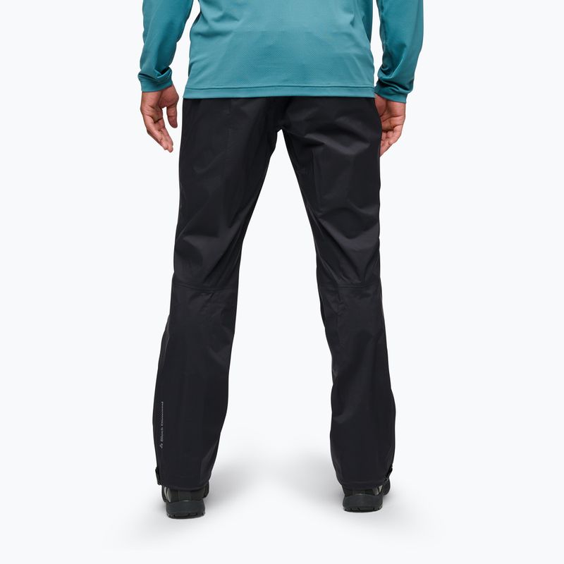 Men's rain trousers Black Diamond Fineline Stretch FZ black 2