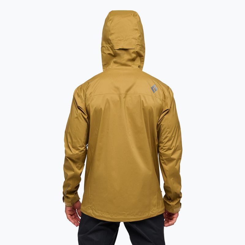 Men's Black Diamond Fineline Stretch Shell flax rain jacket 2