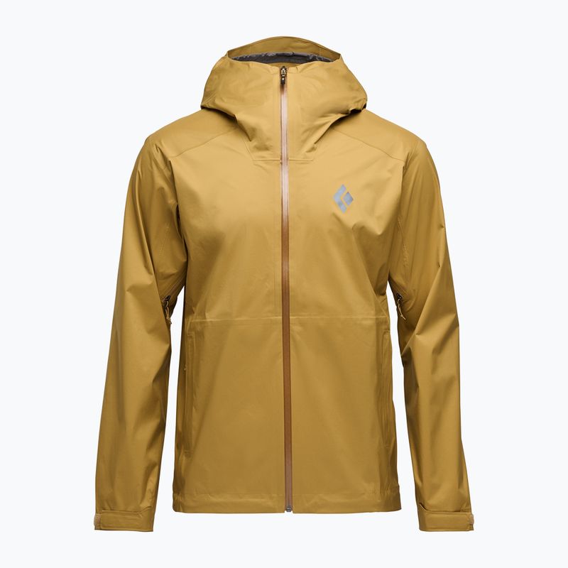 Men's Black Diamond Fineline Stretch Shell flax rain jacket 4