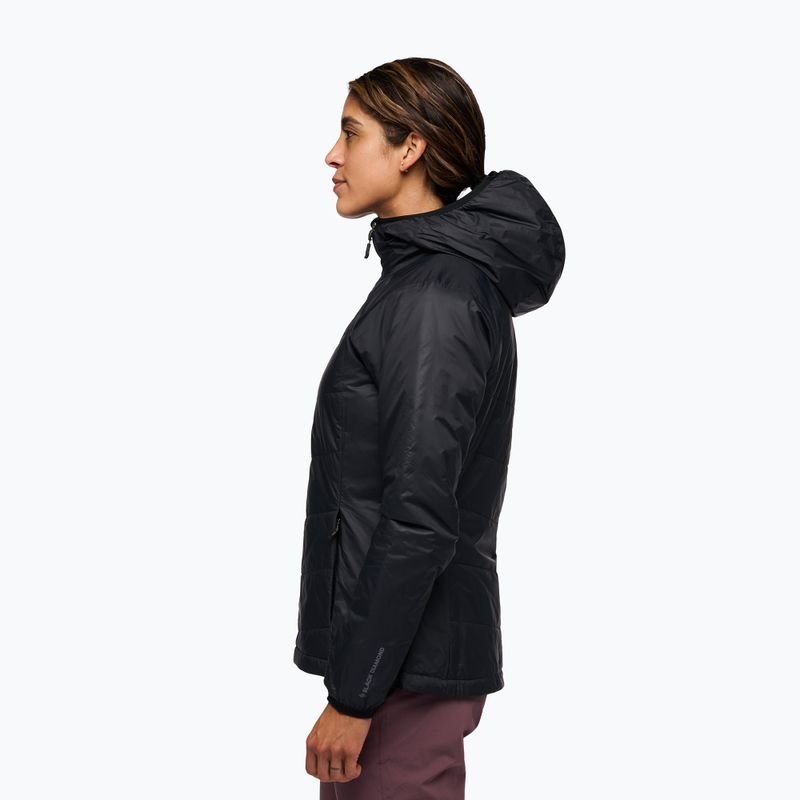 Women's insulated jacket Black Diamond Solution 2.0 Hoody black 3