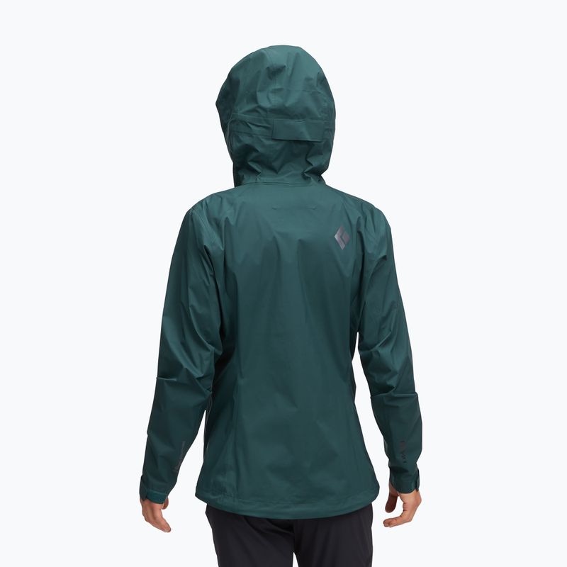Men's Black Diamond Fineline Stretch deep woods rain jacket 3