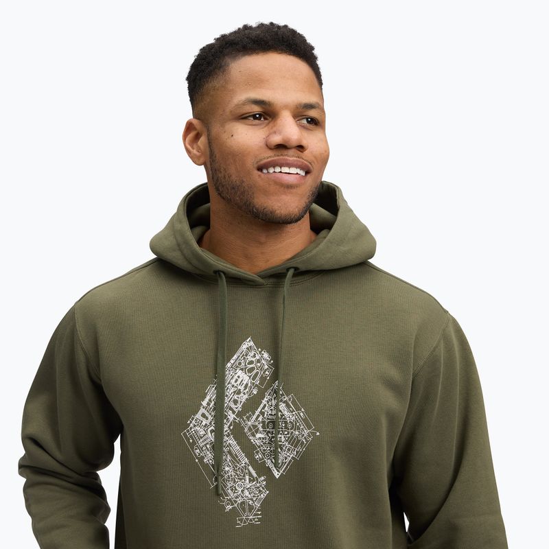 Men's Black Diamond Engineered Diamond Po Hoody tundra sweatshirt 4