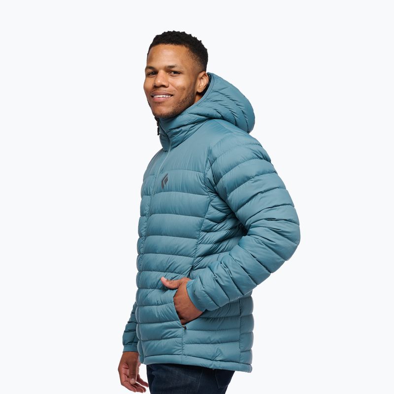 Men's down jacket Black Diamond Access Down Hoody creek blue 3