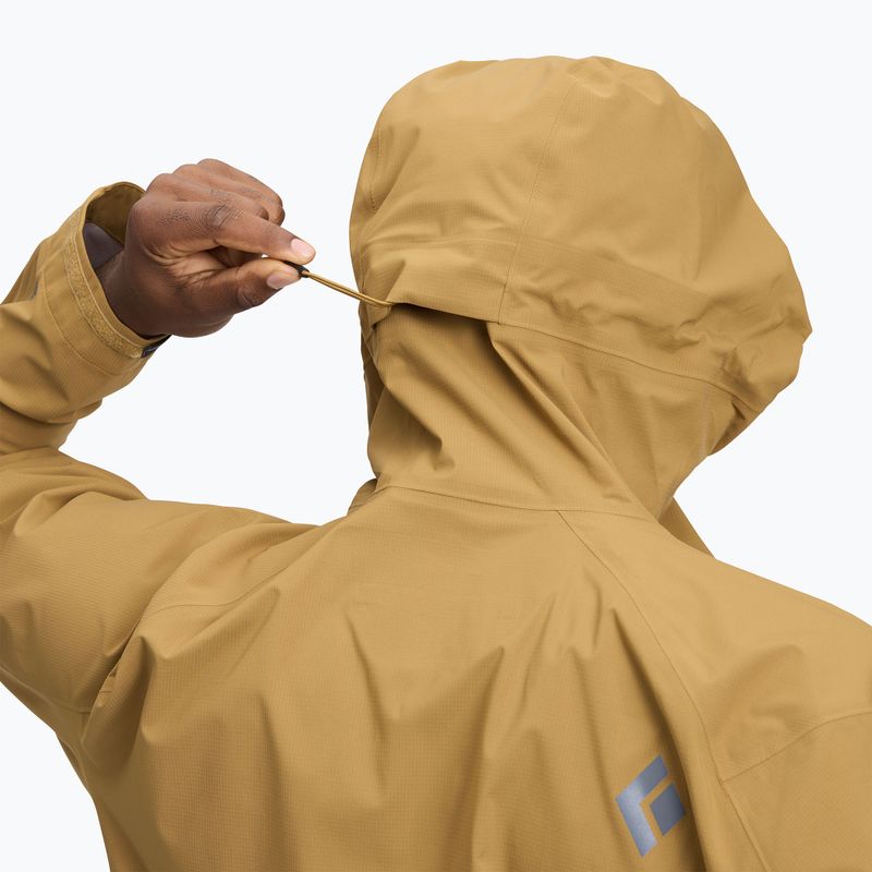 Men's Black Diamond Highline Stretch Shell flax rain jacket 4