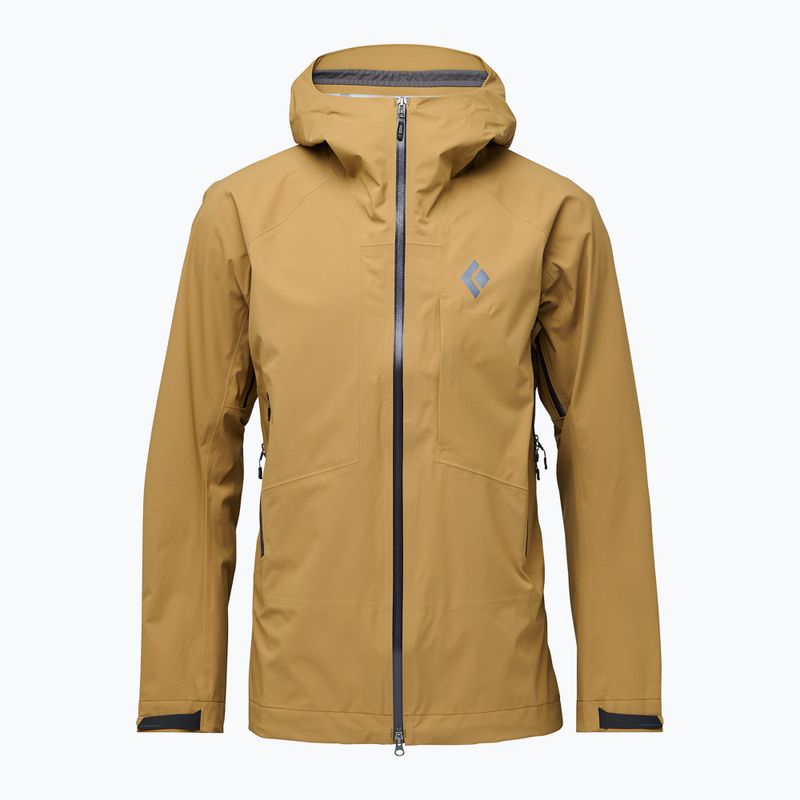 Men's Black Diamond Highline Stretch Shell flax rain jacket 10