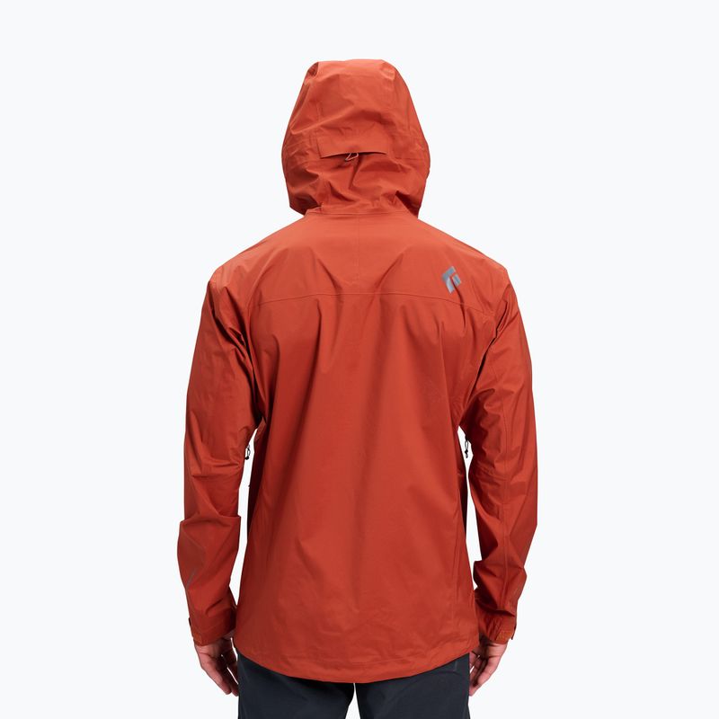Men's rain jacket Black Diamond Fineline Stretch burnt sienna 2