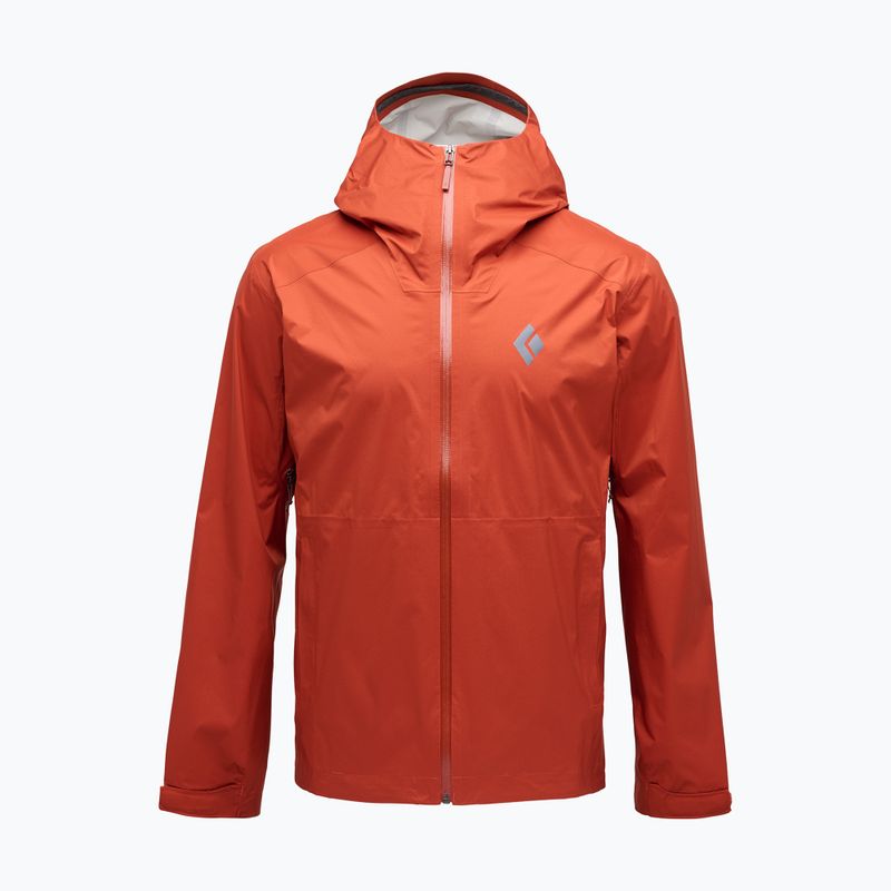 Men's waterproof jacket Black Diamond Fineline Stretch burnt sienna 11