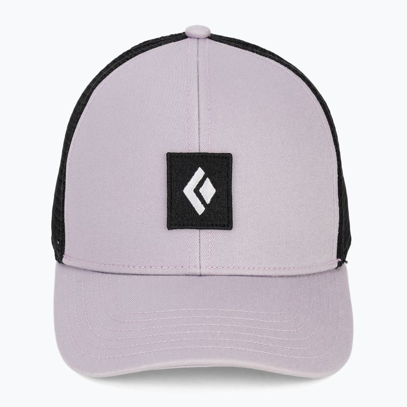 Baseball cap Black Diamond Trucker soft lilac/black/black icon patch 2