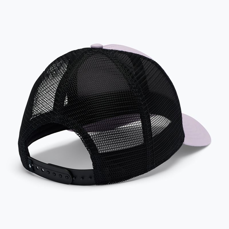 Baseball cap Black Diamond Trucker soft lilac/black/black icon patch 2