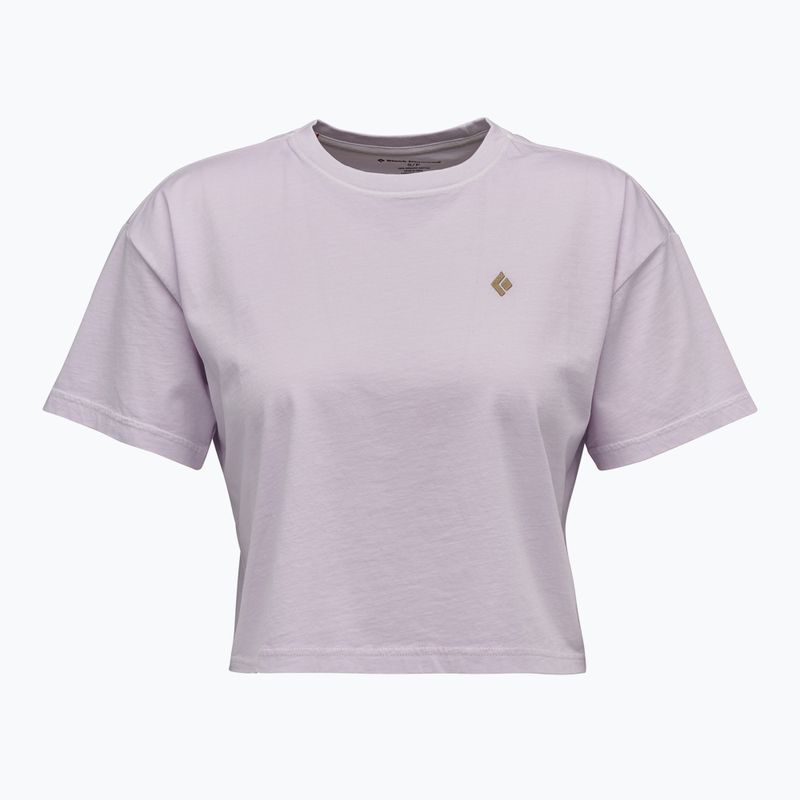Women's Black Diamond Crops Tee soft lilac 5